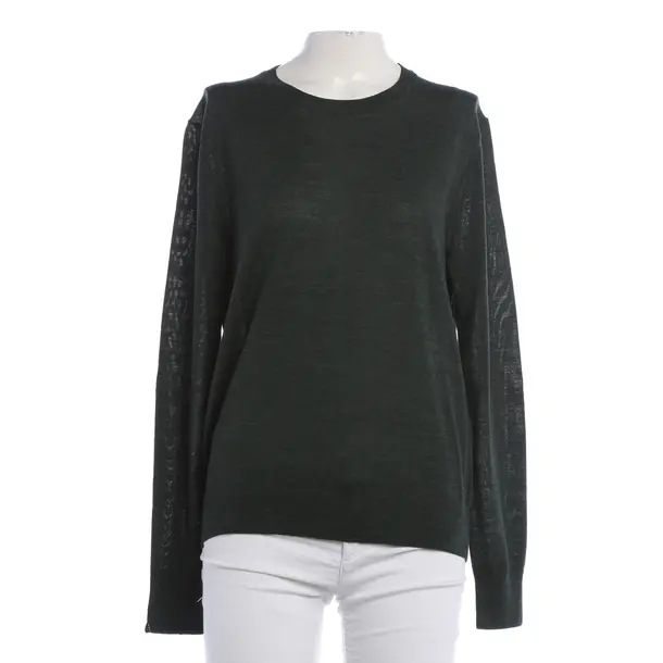 Wollpullover, in Dunkelgrün, Wolle, Closed