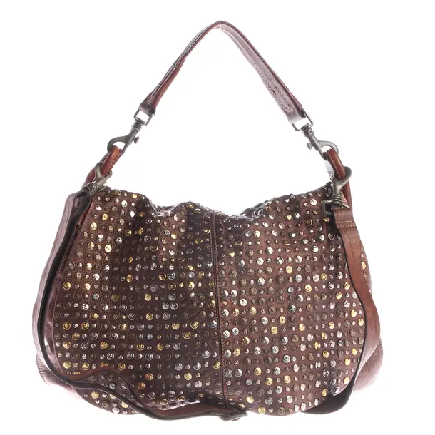 Schultertasche, in Braun, Leder, Campomaggi