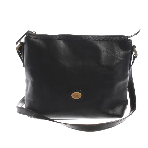 Shoulder Bag, in Black, Leather, The Bridge