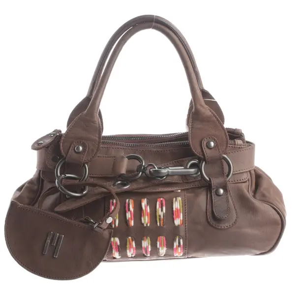 Handtasche, in Braun, Leder, Missoni M