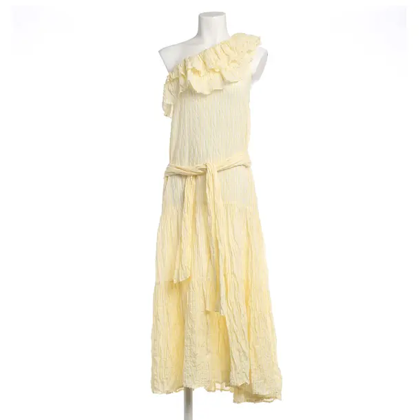 Kleid, in Pastellgelb, Baumwolle, Lisa Marie Fernandez