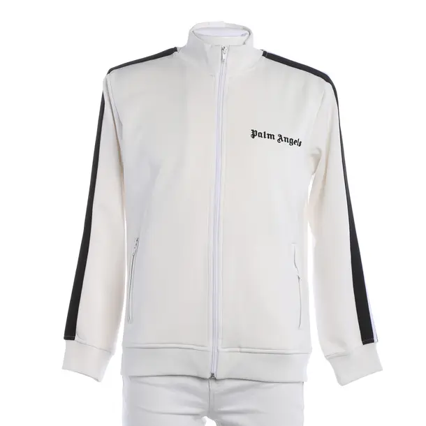Zip-Up Hoodie, in White, Polyester, Palm Angels