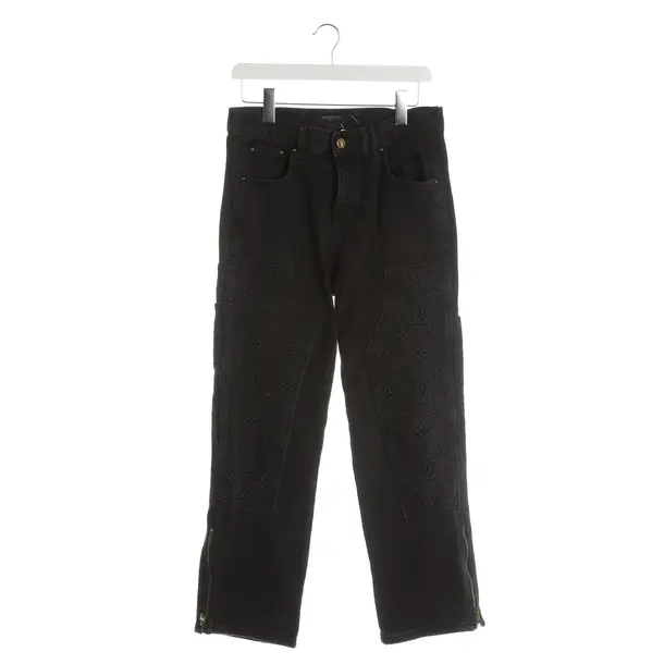 Jeans Straight Fit, in Dunkelgrau, Baumwolle, Louis Vuitton