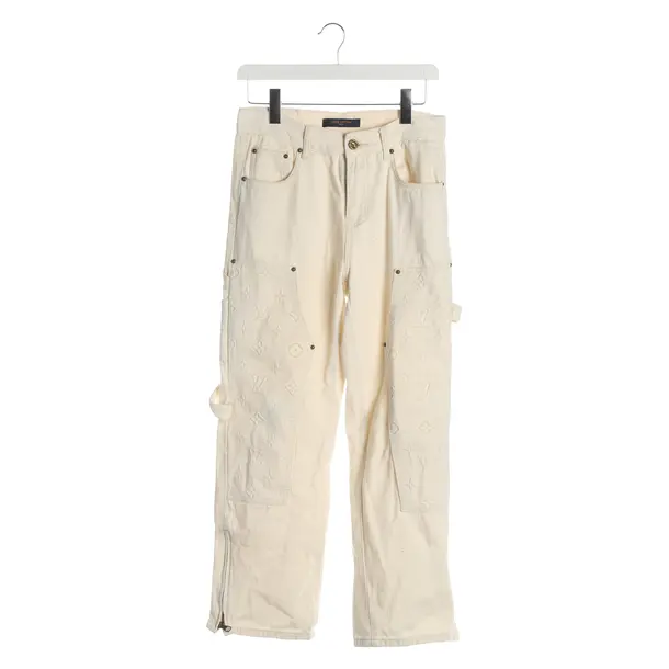 Jeans Boyfriend, in Cream, Baumwolle, Louis Vuitton