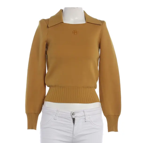 Maglione, in Giallo senape, Poliestere, Tory Burch