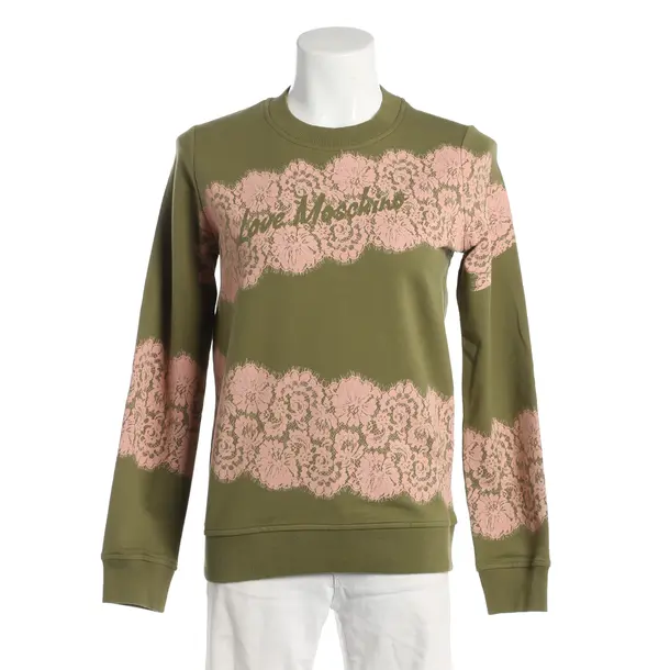 Sweatshirt, in Green, Cotton, Love Moschino