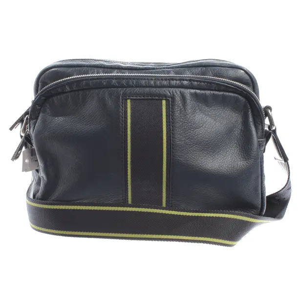 Messenger Bag, in Blue, Leather, Hugo Boss