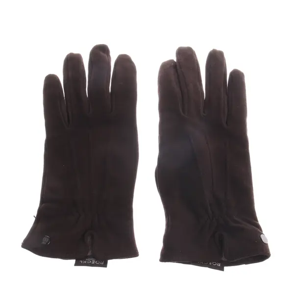 Leather Gloves, in Dark Brown, Leather, Roeckl