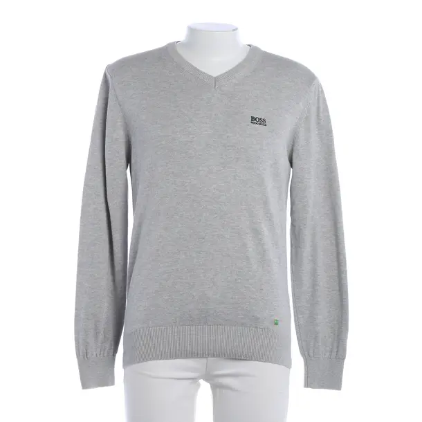 Jumper, in Light Gray, Cotton, Hugo Boss Green