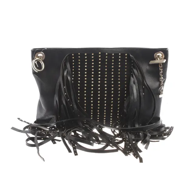 Schultertasche, in Schwarz, Leder, Jimmy Choo