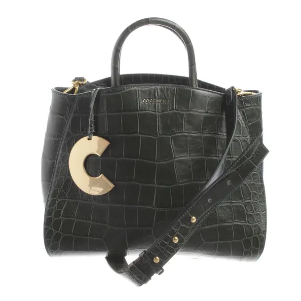 Handbag, in Green, Leather, Coccinelle