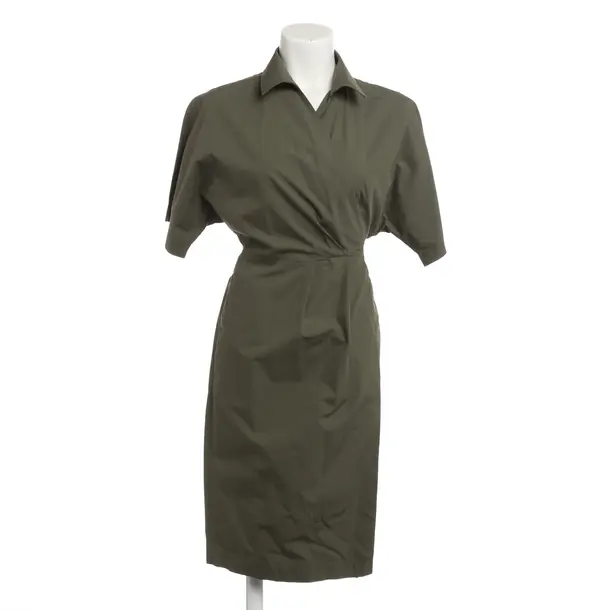 Dress, in Dark Green, Cotton, Max Mara