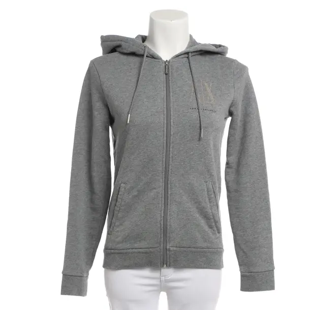 Sweatjacke, in Hellgrau, Baumwolle, Armani Exchange