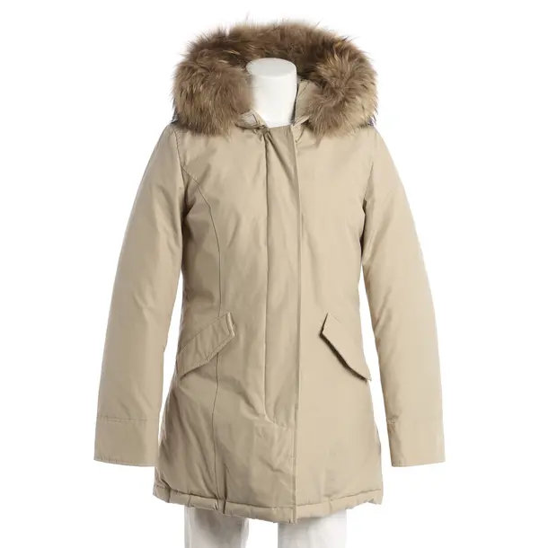 Winter Coat, in Beige, Cotton, Woolrich