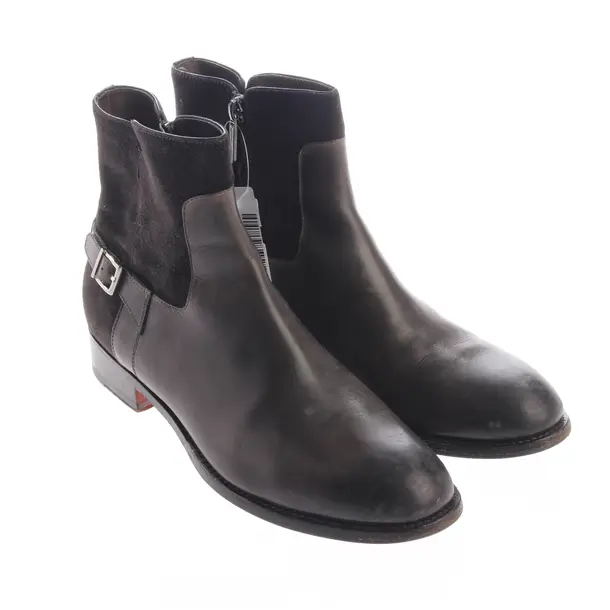 Stiefeletten, in Dunkelgrau, Santoni