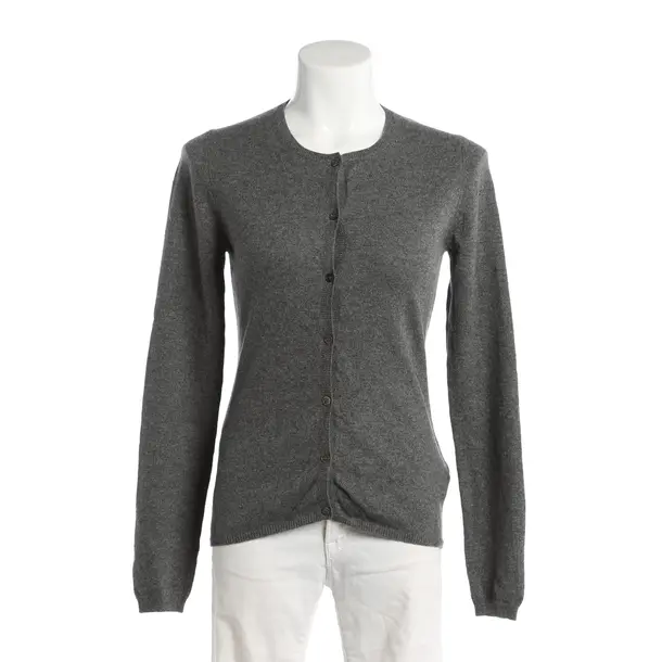 Cardigan, in Grigio scuro, Cachemire, Jardin des Orangers
