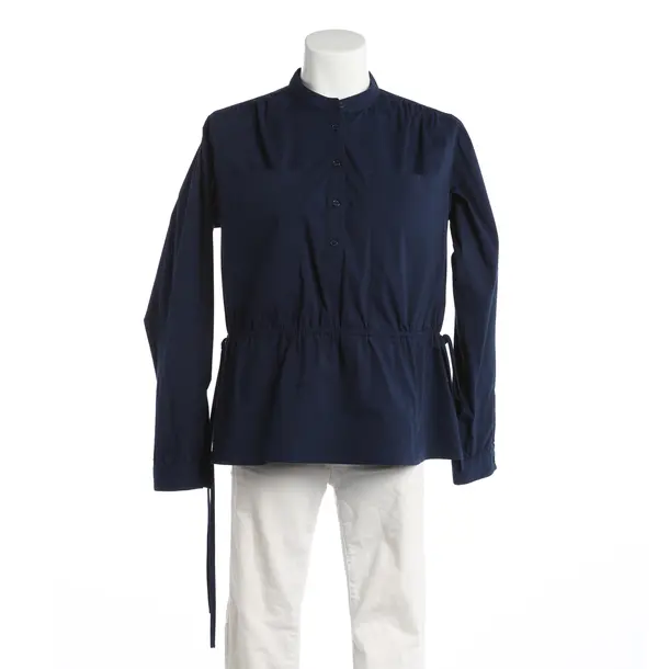 Bluse, in Navy, Baumwolle, Steffen Schraut