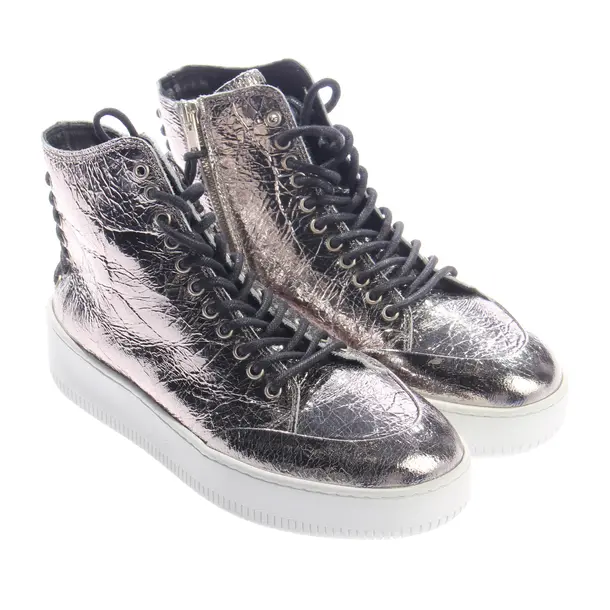 High-Top Sneakers, in Silver, Alexander McQueen