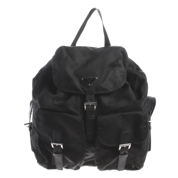 Backpack, in Black, Polyamide, Prada