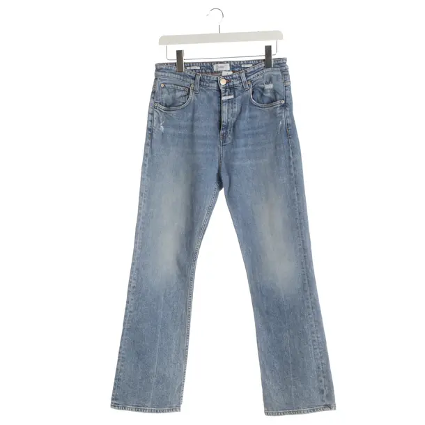 Jeans straight fit, in Blu, Cotone, Chiuso
