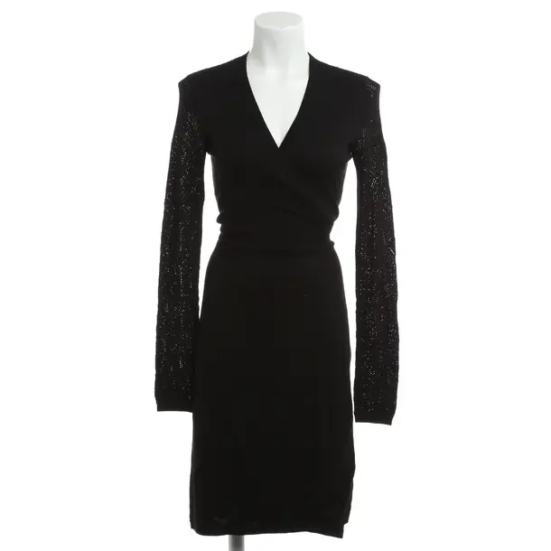 Kleid, in Schwarz, Wolle, Diane von Furstenberg