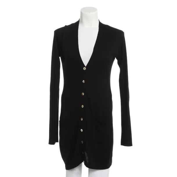 Cardigan, in Black, Silk, Maliparmi