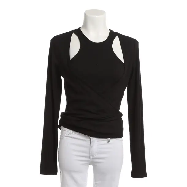 Blouse, in Black, Viscose, Ganni