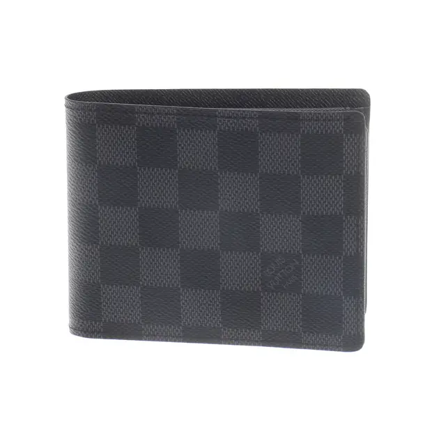 Wallet, in Dark Gray, Leather, Louis Vuitton