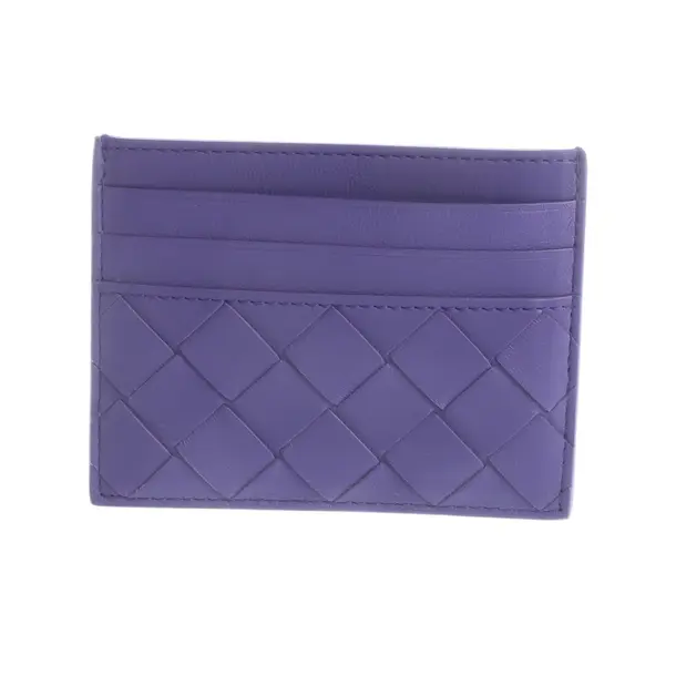 Card Holder, in Purple, Leather, Bottega Veneta