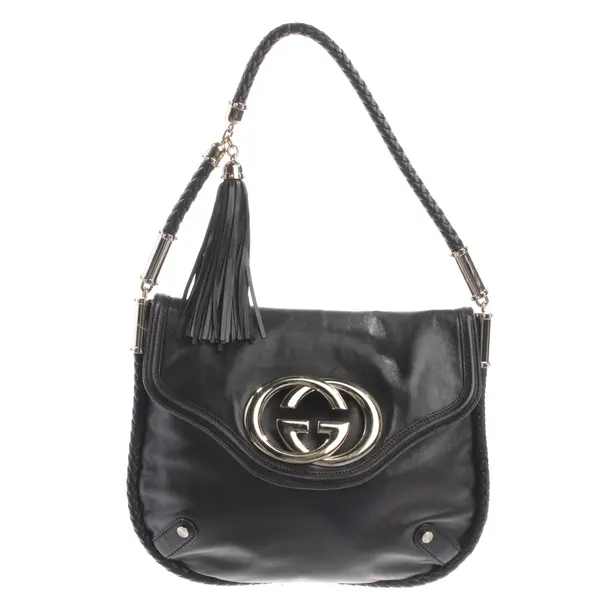 Shoulder Bag, in Black, Leather, Gucci