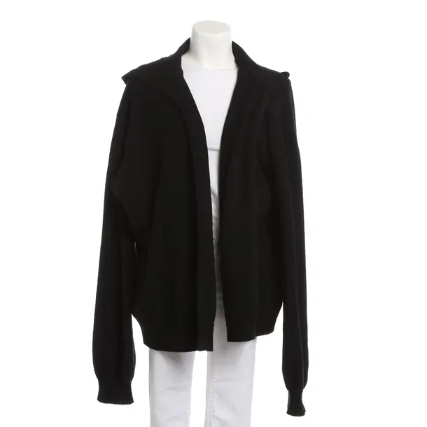 Cardigan, in Nero, Lana, Bordo fine