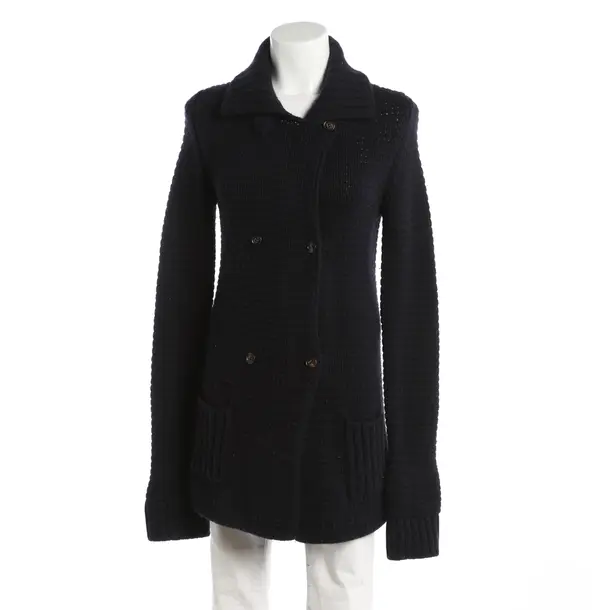 Cardigan, in Navy, Cashmere, Loro Piana