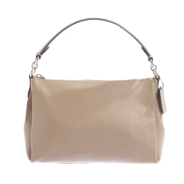 Schultertasche, in Hellbraun, Leder, Coach
