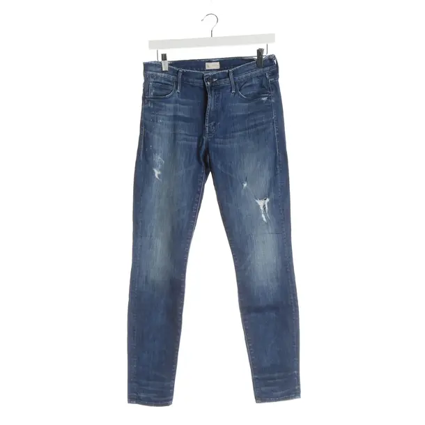 Slim Fit Jeans, in Blue, Cotton, Mother