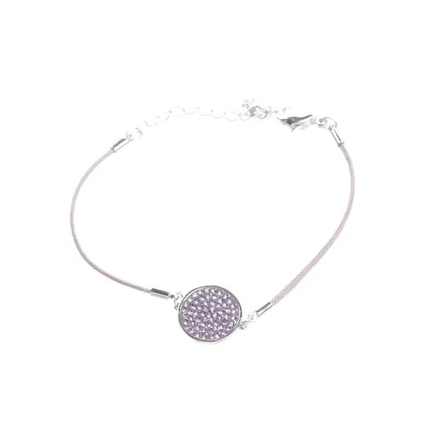 Bracelet, in Light Pink, Metal (metallic, metallized), Swarovski