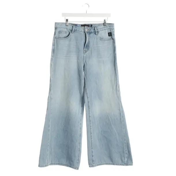 Flared Jeans, in Light Blue, Cotton, Elias Rumelis