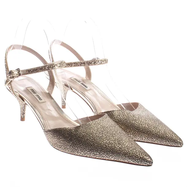 Sandali, in Oro, Miu Miu