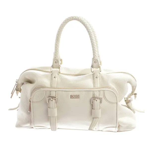 Handtasche, in Beige, Leder, Hugo Boss