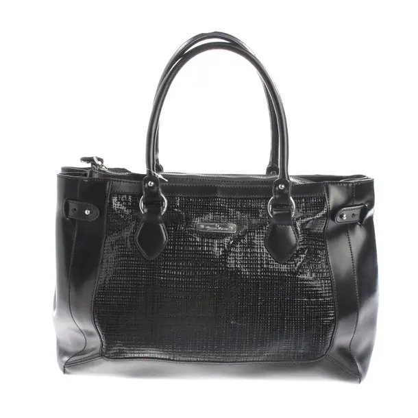 Schultertasche, in Schwarz, Leder, Aigner