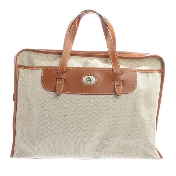 Handbag, in Beige, Cotton, Aigner