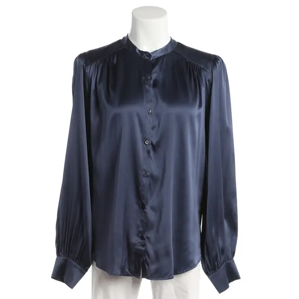 Bluse, in Blau, Seide, Bloom