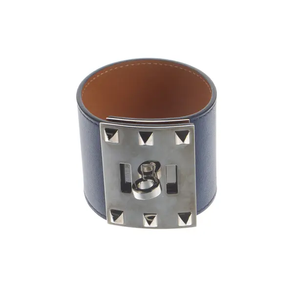 Bracelet, in Navy, Leather, Hermès