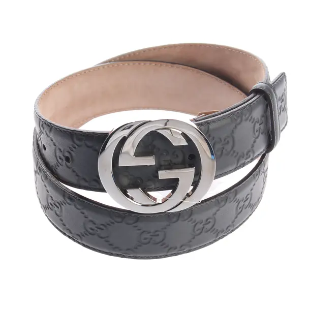 Cinture, in Grigio, Pelle, Gucci