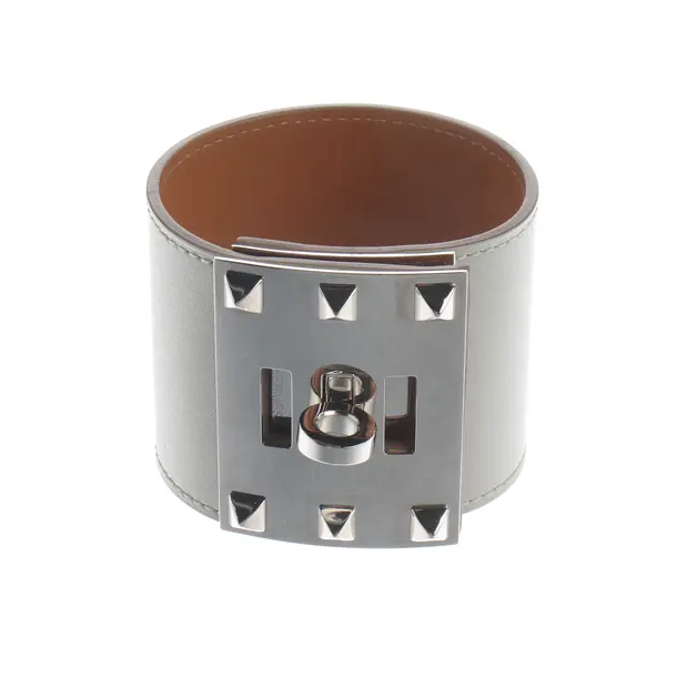 Bracciale, in Grigio chiaro, Pelle, Hermès