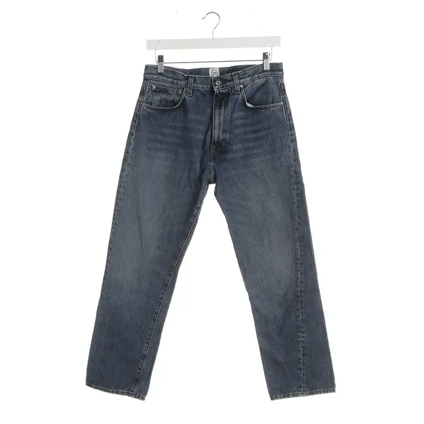 Jeans straight fit, in Blu, Cotone, Totême
