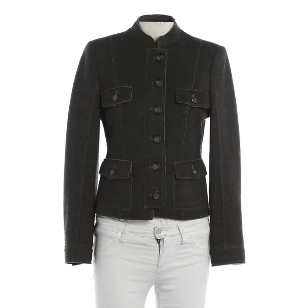 Mid-Season Jacket, in Dark Gray, Wool, Riani