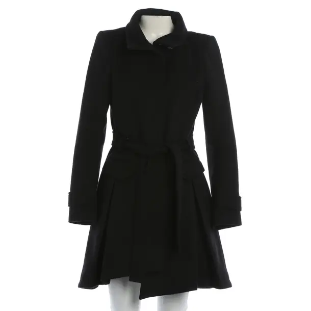 Mid-Season Coat, in Black, Wool, Patrizia Pepe