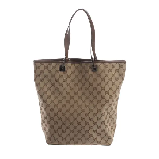 Schultertasche, in Braun, Baumwolle, Gucci