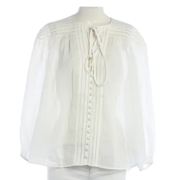 Bluse, in Weiß, Ramie, Zimmermann