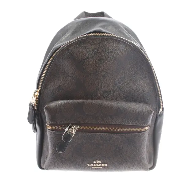 Rucksack, in Schwarz, Leder, Coach